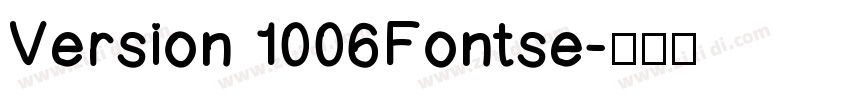Version 1006Fontse字体转换